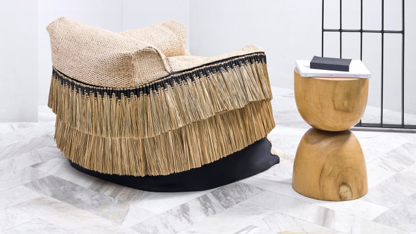 A chair and a stool