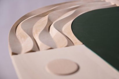 Grooves in wood