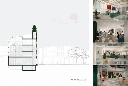 A visualisation of a fashion house