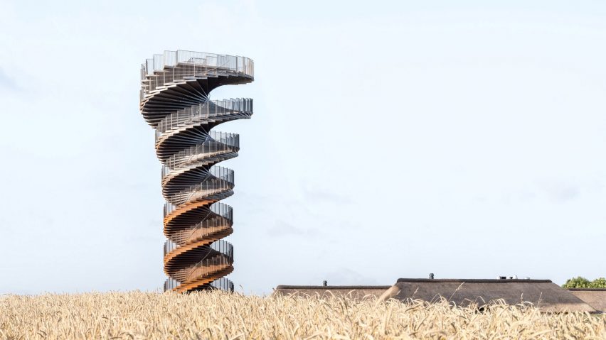 View of Marsk Tower in the surrounding landscape