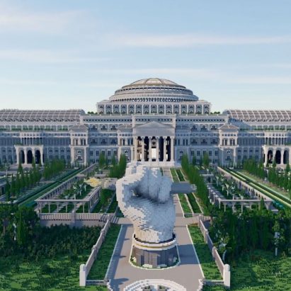 Watch a virtual fly-through of the Uncensored Library in Minecraft