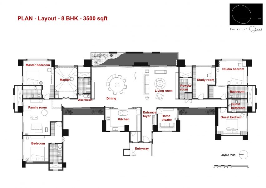 Mumbai apartment by The Act of Quad
