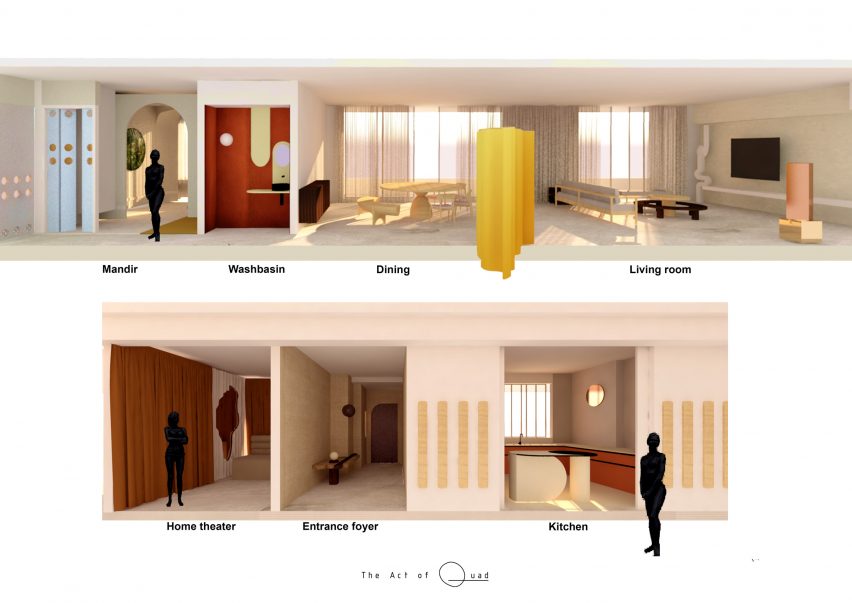 Mumbai apartment by The Act of Quad