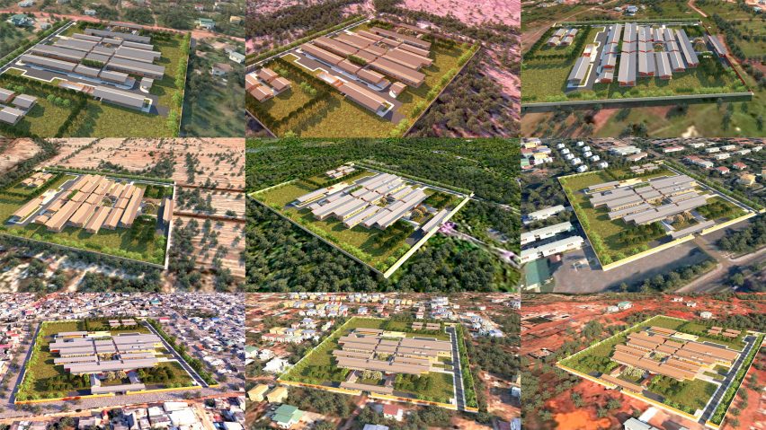 Agenda 111 hospitals by Adjaye Associates in Ghana