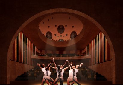 A visual of a performance space
