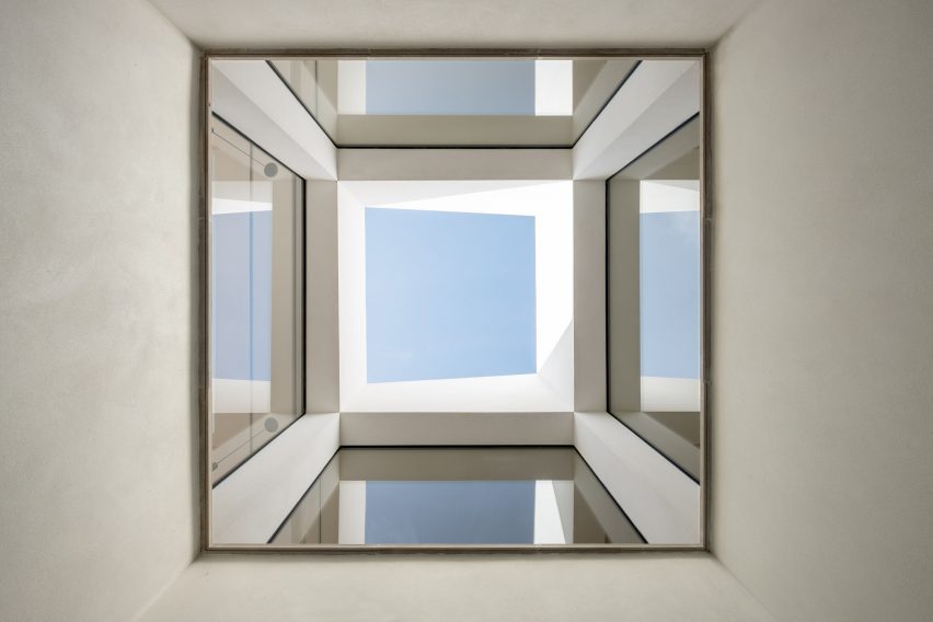windows surround the courtyard
