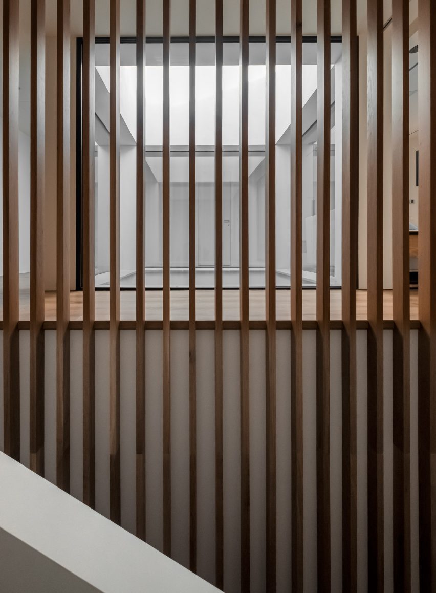 view from the staircase
