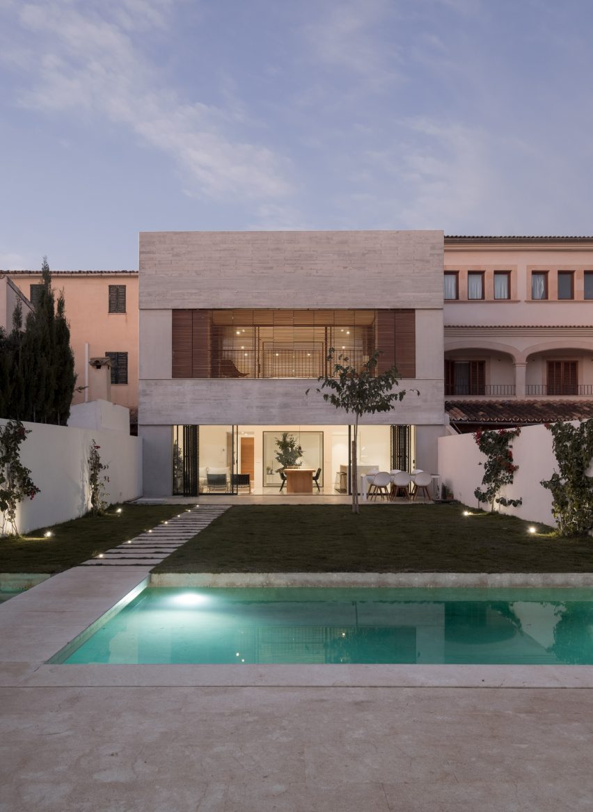 shutters open up to the garden