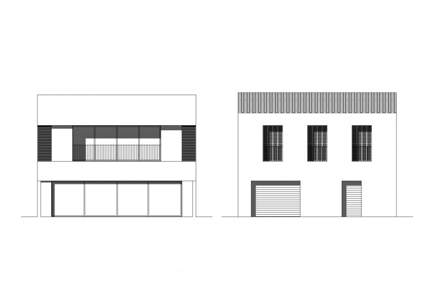 elevation drawings of alaro house