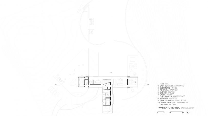 Asa House Bernardes Arquitectura Rio Upper Level Floor Plan