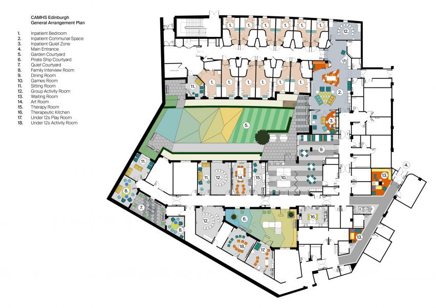 Floor plan, CAMHS Edinburgh