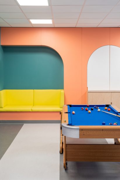 Seating nooks in communal areas at CAMHS Edinburgh