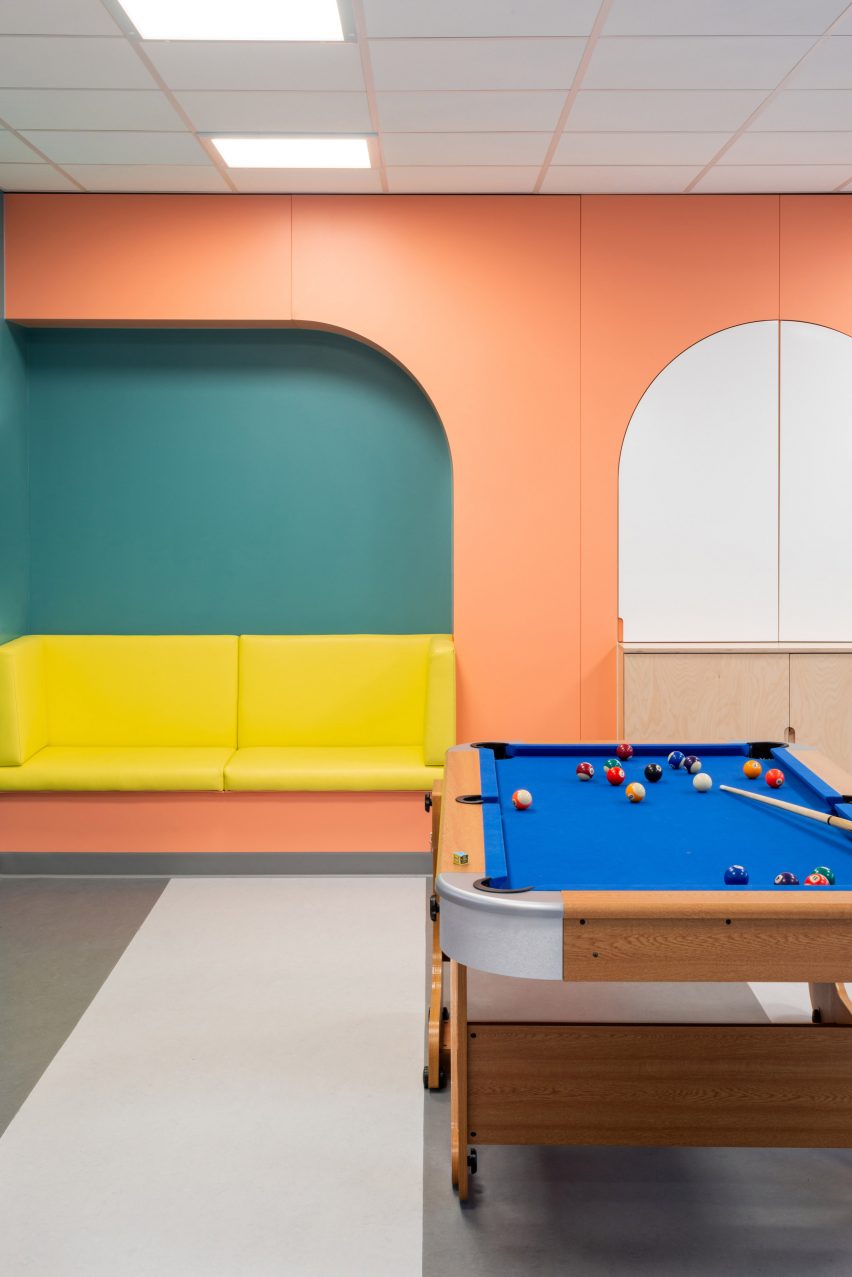 Seating nooks outpatient facilities at CAMHS Edinburgh