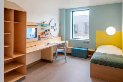 Bedroom at CAMHS Edinburgh
