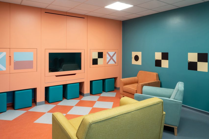 TV area in outpatient facilities at CAMHS Edinburgh
