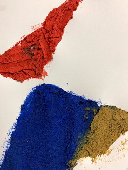 Celour in red, blue and yellow