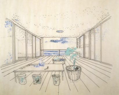 Charlotte Perriand's drawings of La Maison au bord de l'Eau