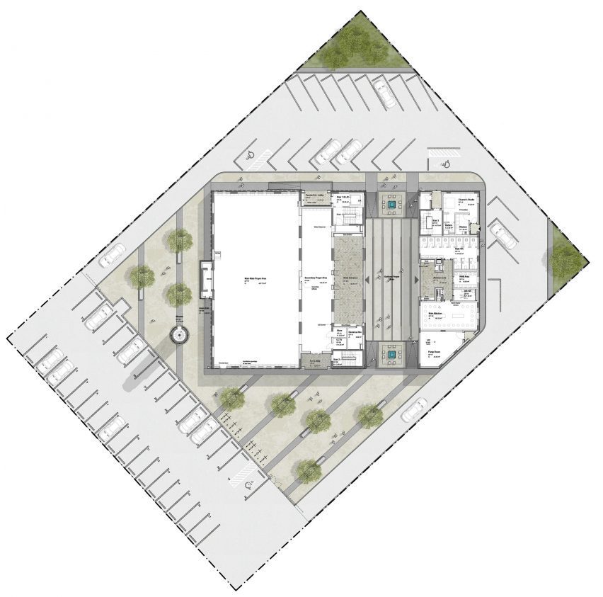 Mosque of the Late Mohamed Abdulkhaliq Gargash in Dubai by Dabbagh Architects