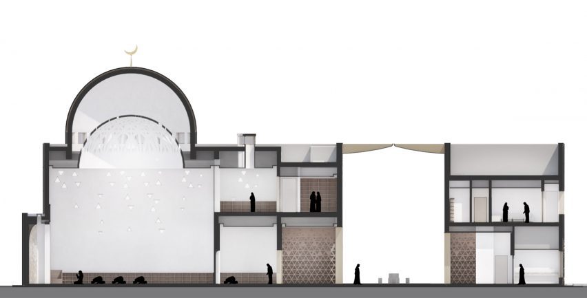 Mosque of the Late Mohamed Abdulkhaliq Gargash in Dubai by Dabbagh Architects