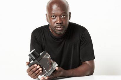 David Adjaye with Scotch whisky bottle