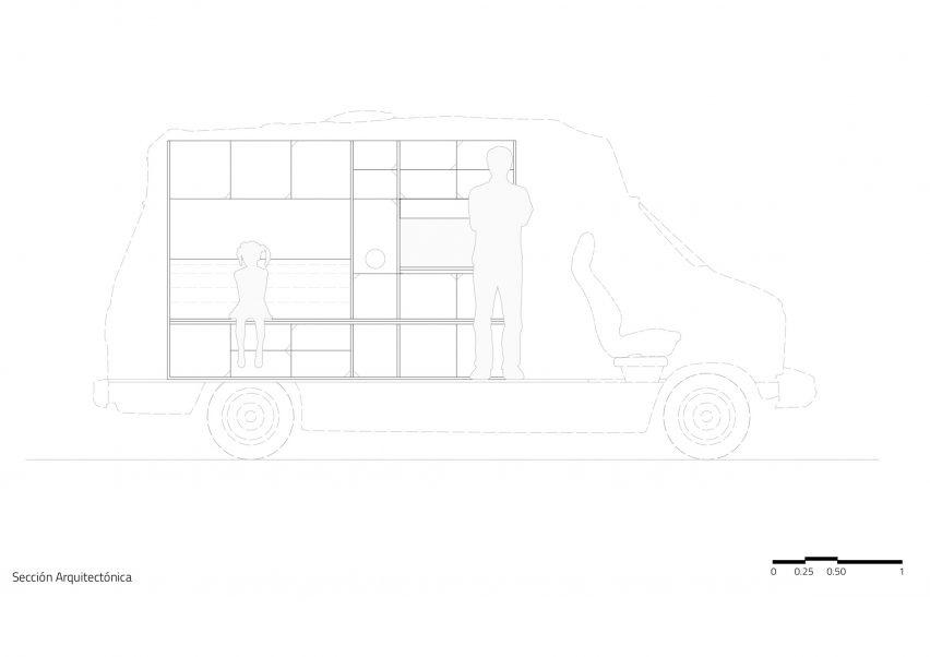Dodo van section plan