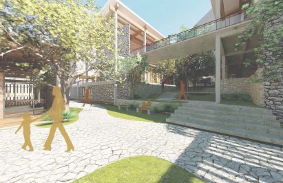 A mental wellness centre designed with a focus on biophilic design