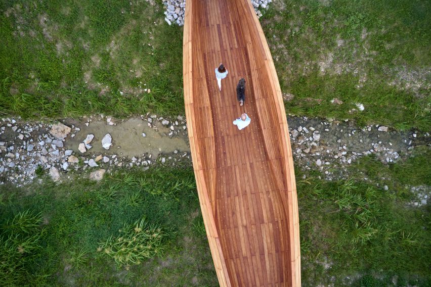 Aerial view of Drift bridge