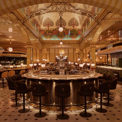 Caviar bar in Harrods