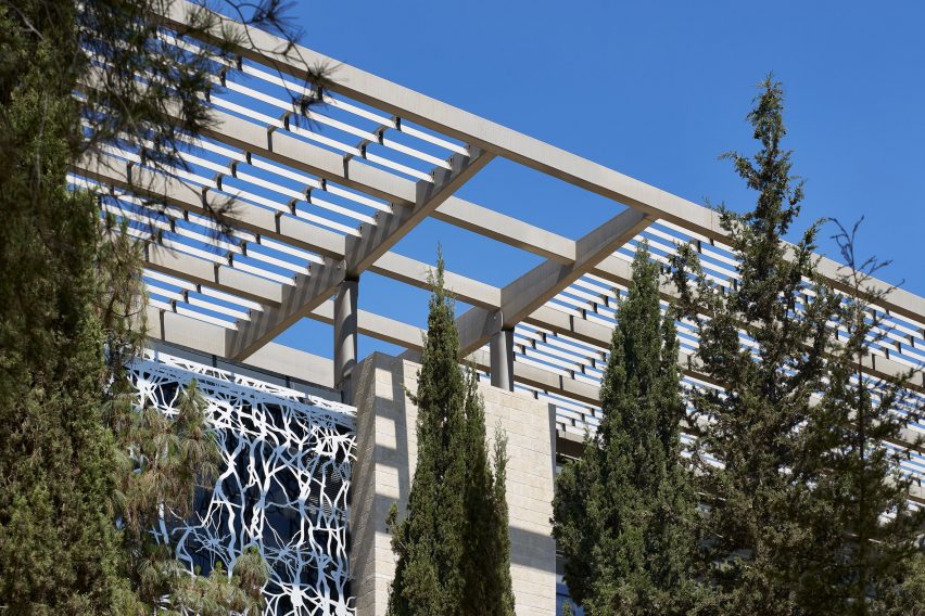 The roof of Edmond and Lily Safra Center for Brain Sciences