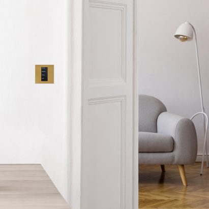 Palladiom Bespoke Metals lighting control collection by Focus SB and Lutron Electronics