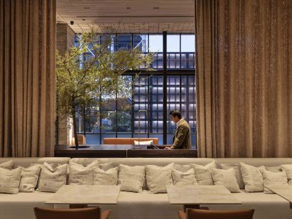 Hotel lobby seating