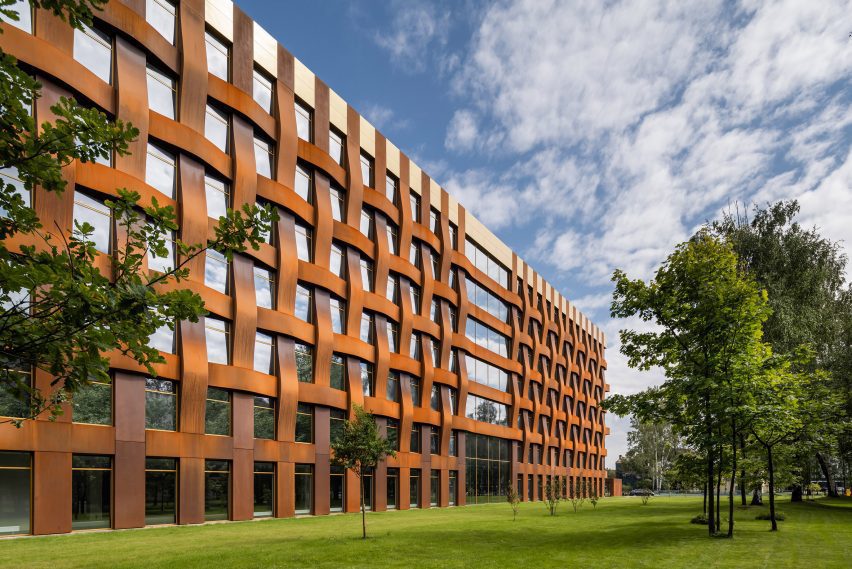 Corten steel facade of Ferrum 1 by Tchoban Voss Architekten