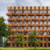 Corten steel facade of Ferrum 1 by Tchoban Voss Architekten