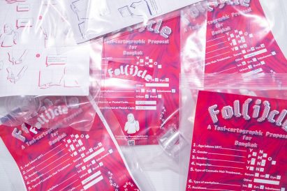 Participation form for Follicle, a project by Pareid at Bangkok Design Week
