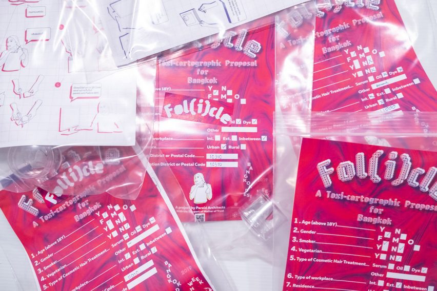 Participation form for Follicle, a project by Pareid at Bangkok Design Week