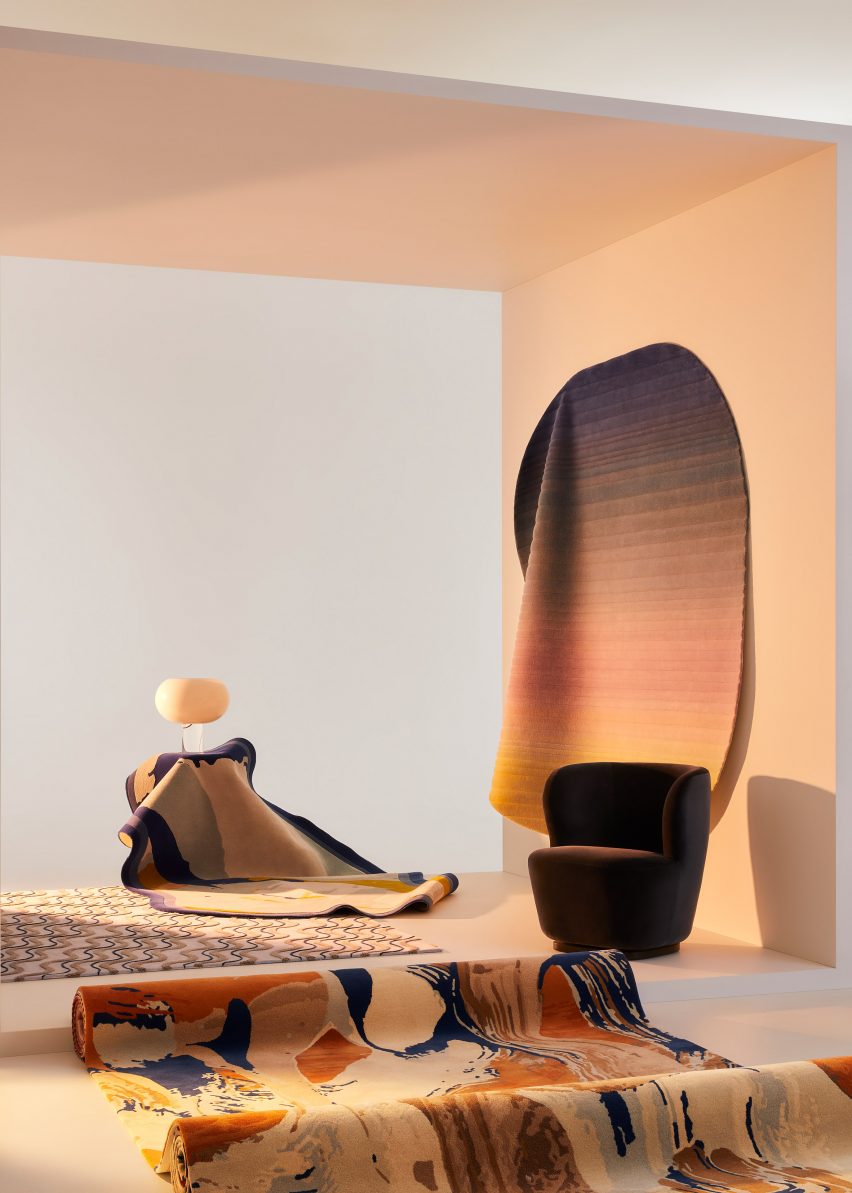 Swell, Wave, Rae and Paradiso from Forma rug collection