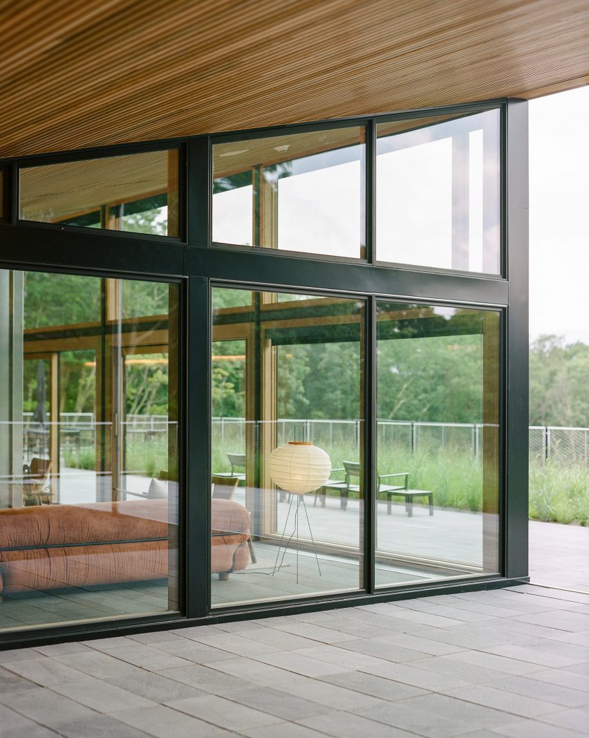 Garrison Architects completes modernist Catskills retreat with 24 elevated cabins