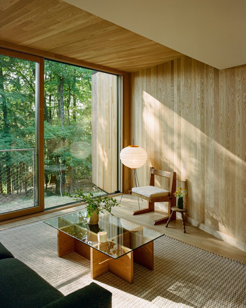Garrison Architects completes modernist Catskills retreat with 24 elevated cabins