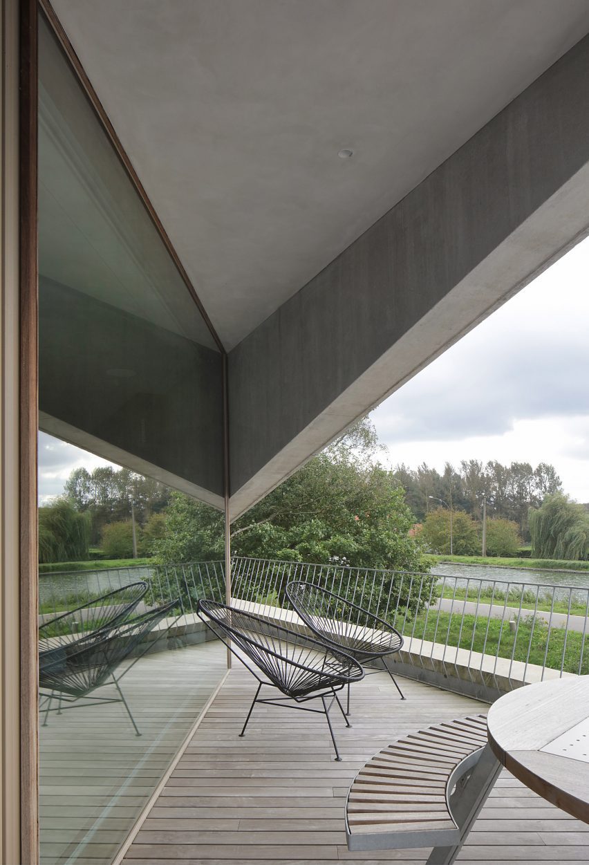 Balcony in Belgium home