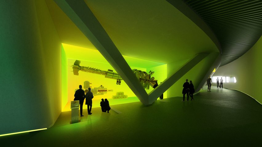 Inside the Hainan Science and Technology Museum