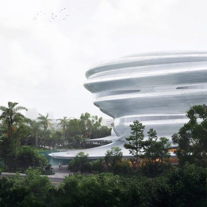 A cloud-like museum