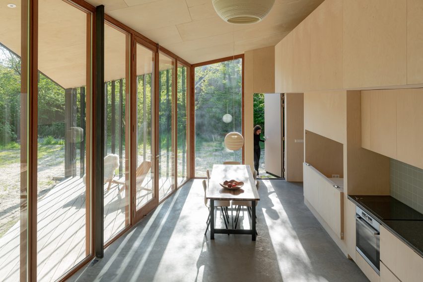 The dining room inside Holiday Home