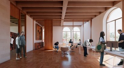 A visual of a university study space