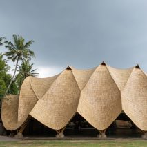 The Arc with bamboo roof by Ibuku