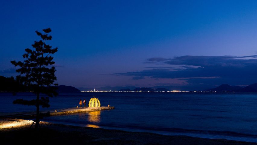 Yayoi Kusama's Pumpkin in Naoshima by Iwan Baan