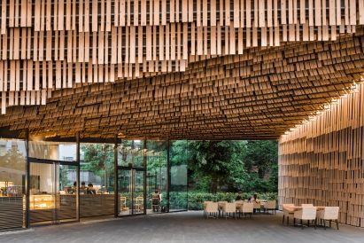 Daiwa Ubiquitous Computing Research Building by Kengo Kuma