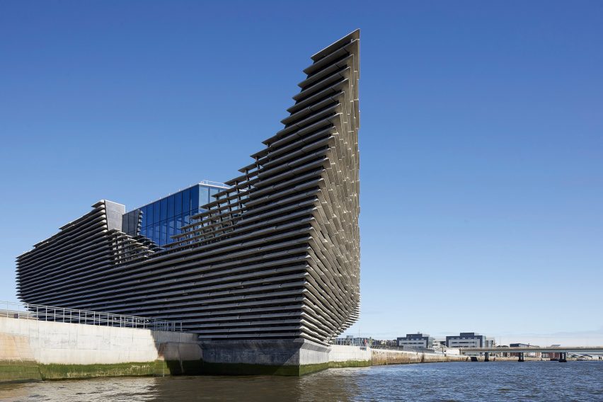 Exterior view of V&A Dundee