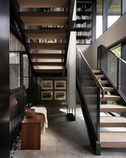 A staircase was added to the project