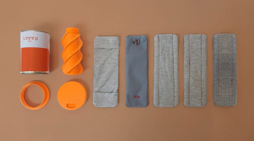 Looop Can and bamboo menstrual pads