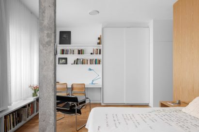 Bedroom in Louveira Apartment by Ana Sawaia